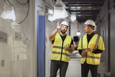 Workers at construction site