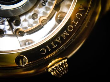 Close-up of antique watch