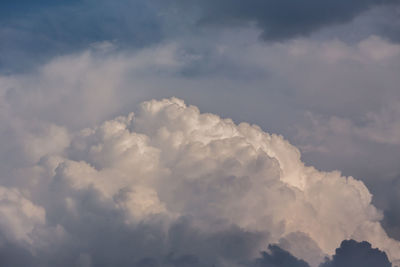 Low angle view of clouds in sky