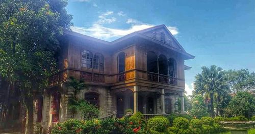 Low angle view of building against sky