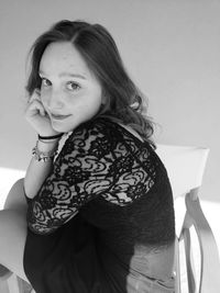 Portrait of woman smiling