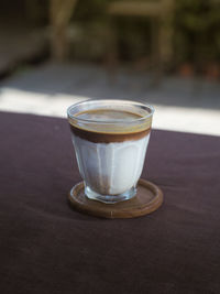 Close-up of coffee on table