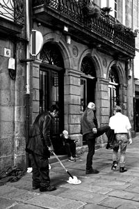 Full length of woman standing in city