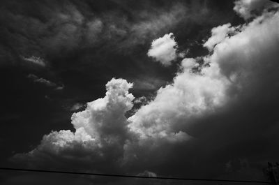 Low angle view of clouds in sky