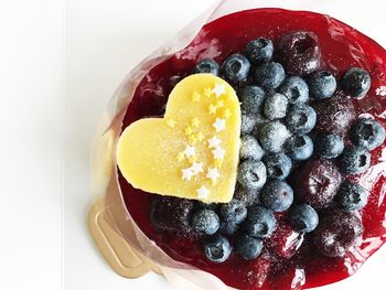 Close-up of dessert served in plate