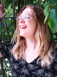 Portrait of smiling young woman