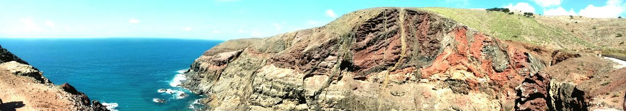 Panoramic view of sea against sky