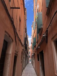 Low angle view of buildings in city