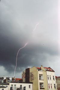 Low angle view of cloudy sky