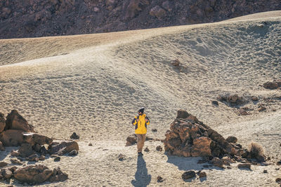 Full length of man walking on land