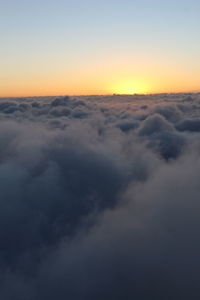 Scenic view of cloudscape during sunset