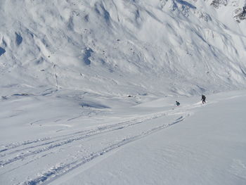 Skiing on snow landscape