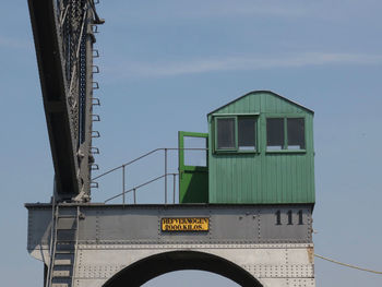 Low angle view of bridge against sky