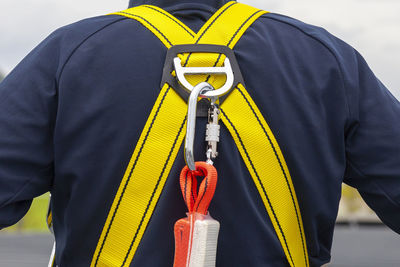 Close-up of person holding umbrella