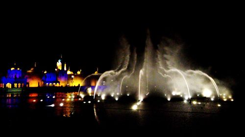 Fountain at night