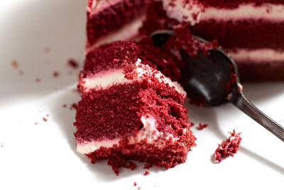 Close-up of dessert in plate