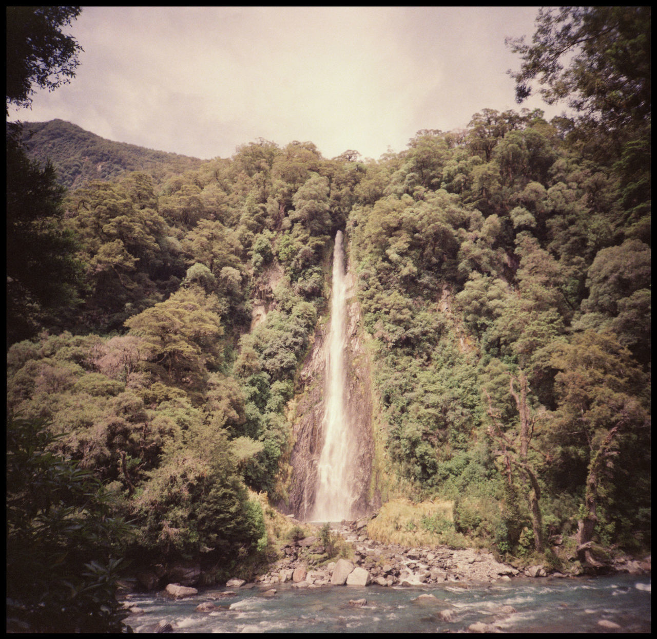 SCENIC VIEW OF WATERFALL