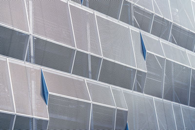 Full frame shot of solar panel on modern building