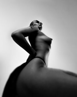black and white