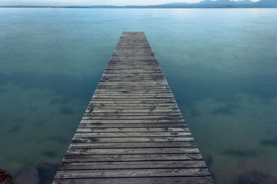 Wooden pier over sea