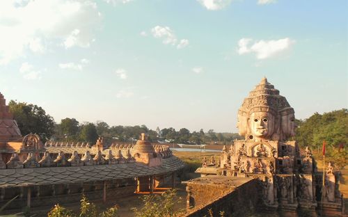 Historic temple against sky