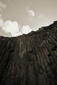 Low angle view of mountain against sky