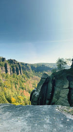 Scenic view of mountain against sky