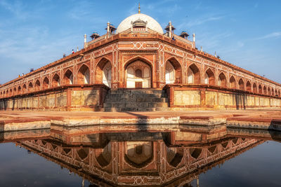 View of historical building against cloudy sky