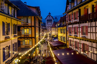 City street at night