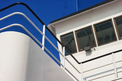 Low angle view of staircase against building