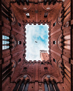 Low angle view of ceiling