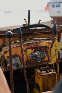 Close-up of machine part