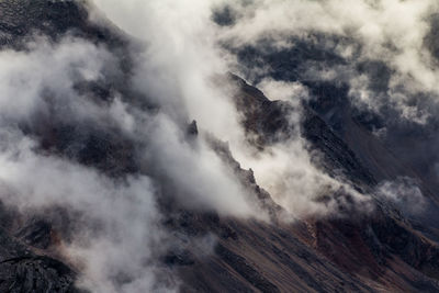 Aerial view of cloudy sky