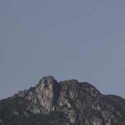 Scenic view of mountains against clear sky