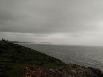 Scenic view of cloudy sky over sea
