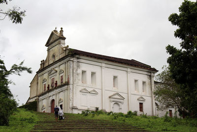 Low angle view of building against sky