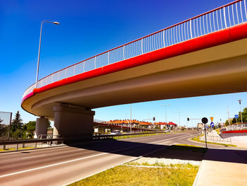 View of suspension bridge against sky