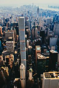 High angle view of city