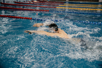 Swimming pool in water