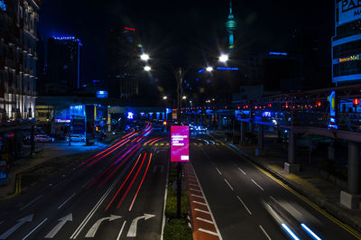 City street at night