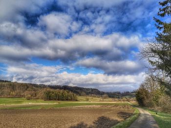 Scenic view of landscape against sky