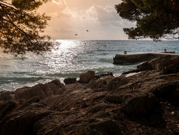 Scenic view of sea against sky