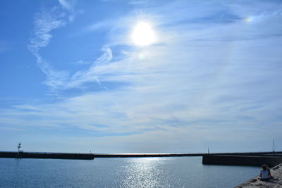 Scenic view of calm sea against sky