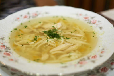 Close-up of food in plate