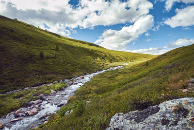 Scenic view of landscape against sky