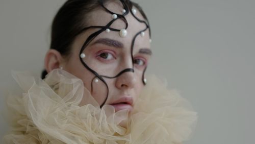 Close-up of woman wearing sunglasses