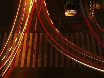 Close-up of illuminated lights