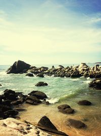 Scenic view of sea against sky