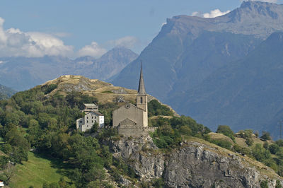 Old christian church on mountain