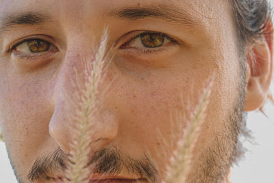 Close-up portrait of man